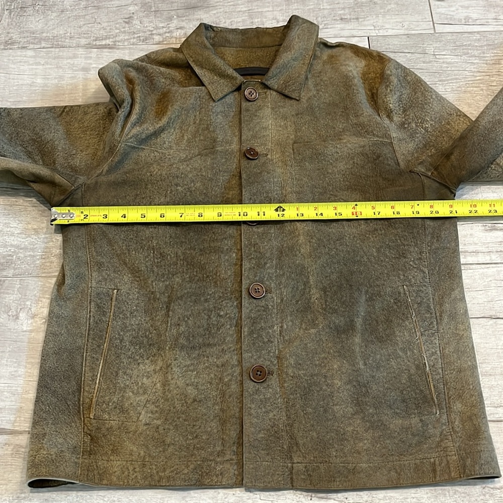 John Varvatos Ivey Leather Shirt Jacket‎ Size 50 - Picture 7 of 13
